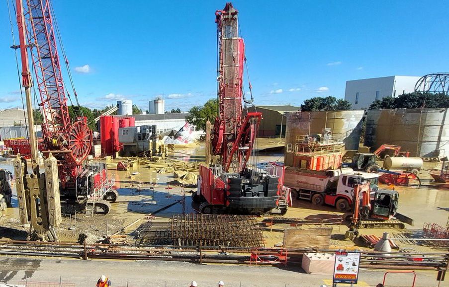 Un réservoir cède sur le chantier du métro, provoquant le déversement de 1 400 m3 de boue