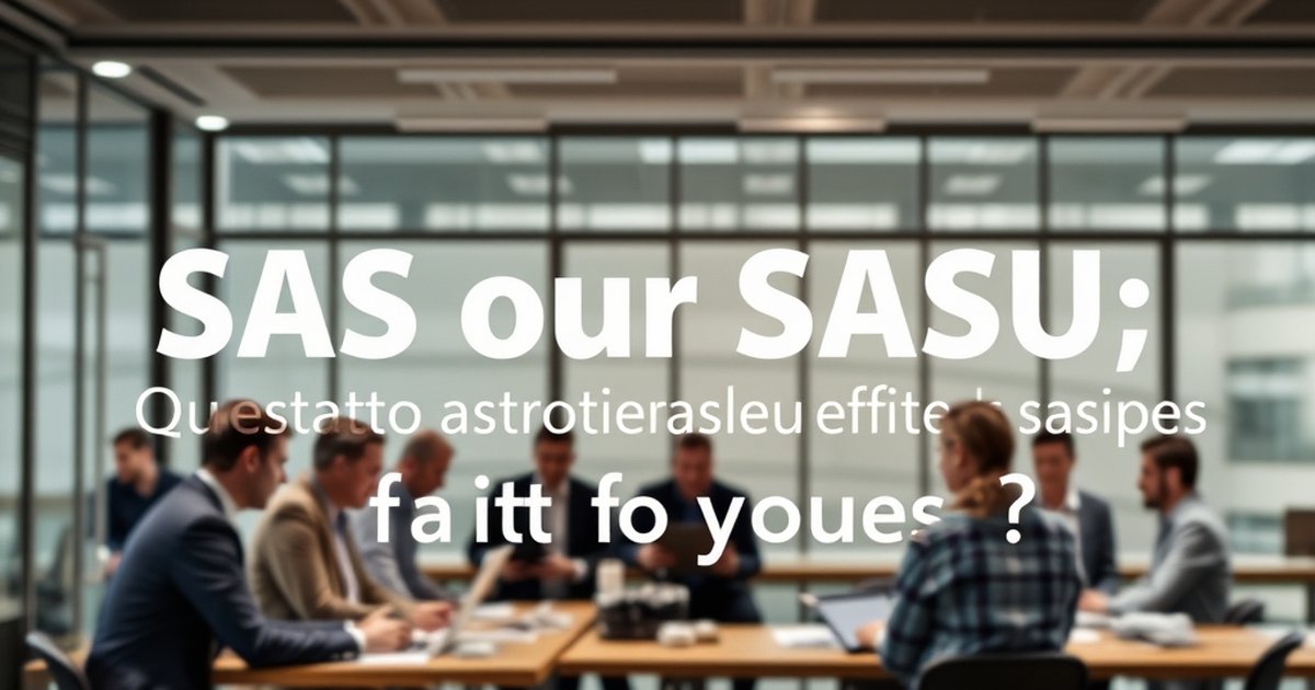 SAS ou SASU : Quel statut juridique est fait pour vous ?
